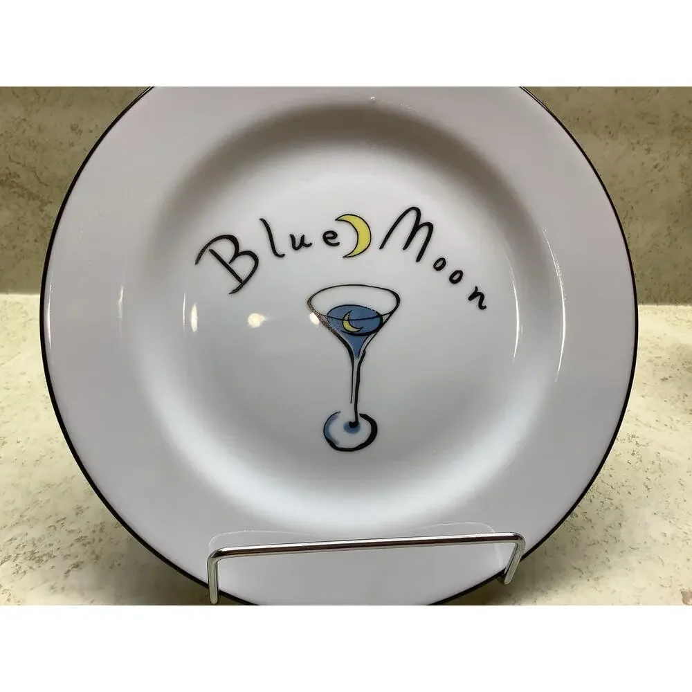 Pottery Barn Martini Cocktail Plates - 8